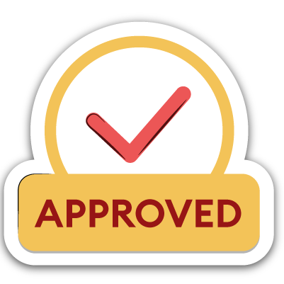 Tick of approval icon